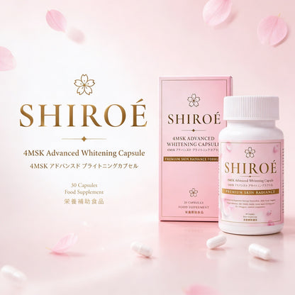 SHIROÉ 4MSK Advanced Whitening Capsule — brand introduction